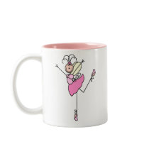 Ballet Dancer Stick Figure Mug