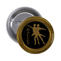BALLET DANCERS PINBACK BUTTON