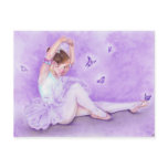 Ballet de papillon ballerina Postcard