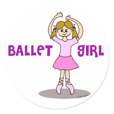 Ballet Girl STickers by balletgifts