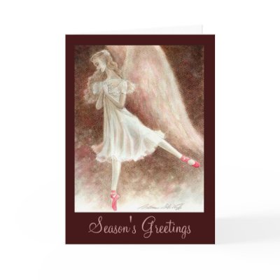 Ballet Holiday Greeting Card by StudioMiyabi
