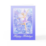 Ballet Holiday Greetingcard - fantasy Snow Fairy