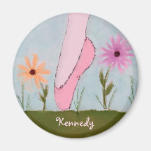 Ballet in Flowers Customisable Magnet