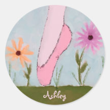 Ballet in Flowers Customisable Stickers