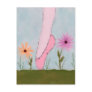 Ballet in Flowers Postcard