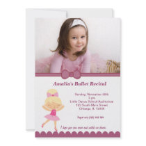 Ballet Recital Personalised Announcements
