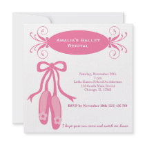 Ballet Recital Custom Invitations
