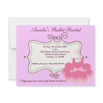 Ballet Recital Custom Invitations