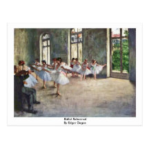 Ballet Rehearsal By Edgar Degas Postcard