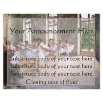 Ballet Rehearsal Flyers