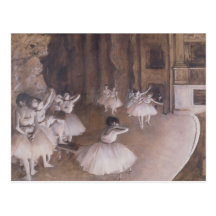 Ballet Rehearsal on the Stage, 1874 Postcards