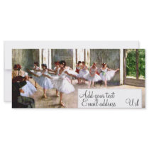 Ballet Rehearsal Rack Cards