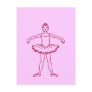 Ballet Second Position Postcard