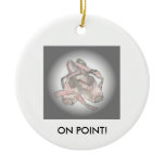 Ballet Shoes 5x7 card, ON POINT! ornaments