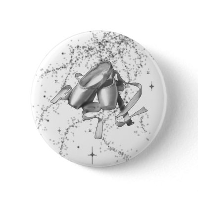 Ballet Shoes Pinback Buttons by NotionsbyNique