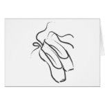 Ballet Shoes Greeting Card