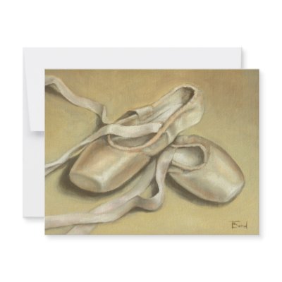 Ballet shoes personalized invites by tanyabond