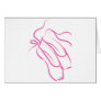 Ballet Shoes Pink Greeting Card
