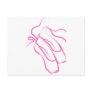 Ballet Shoes Pink Post Card