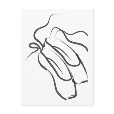 Ballet Shoes Post Card by dancingfeet