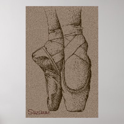 Ballet Shoes Poster by Lilleaf