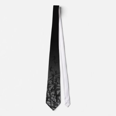 Ballet Silhouette Necktie (black) by StudioMiyabi