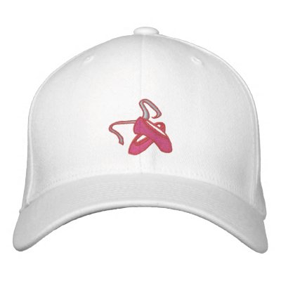 Ballet Slippers Dance Embroidered Hat by naturetees