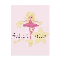 Ballet Star Tshirts and Gifts Postcard