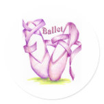 Ballet Round Sticker