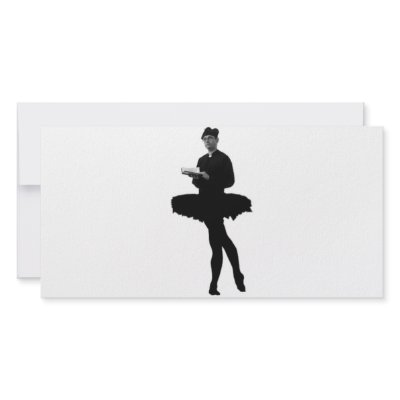 Ballet Vicar Custom Photo Card by spyderfyngers