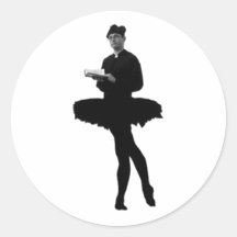 Ballet Vicar Round Sticker
