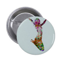 Ballette watercolor button
