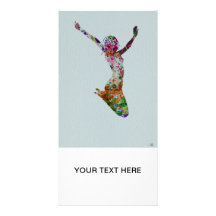 Ballette watercolor picture card
