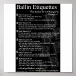 Ballin Etiquettes posters
