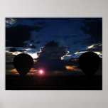 Balloon at Dusk Posters