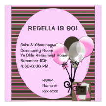 Balloon Birthday Invitation ~ Customise!