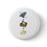 Balloon + Boy Hiding in Box = $$ Stardom $$ Pinback Button