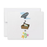Balloon + Boy Hiding in Box = $$ Stardom $$ Personalized Invitations