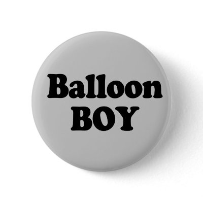 Balloon Boy Instant Costume Pin by halloweentreats