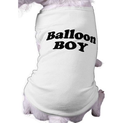 Balloon Boy Instant Costume Pet Tee by halloweentreats