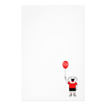 Balloon Boy Personalized Stationery