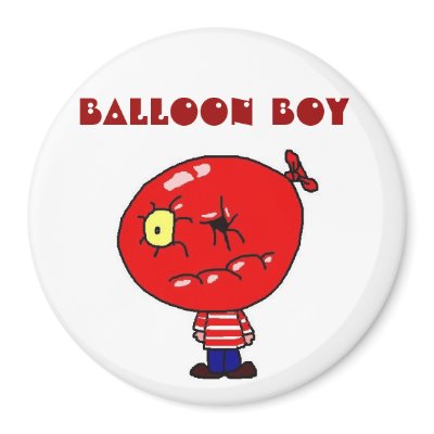 Balloon Boy Red Magnet by alalge