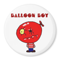 Balloon Boy Red Magnet