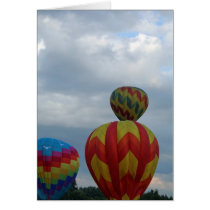 Balloon, cloudy day. cards