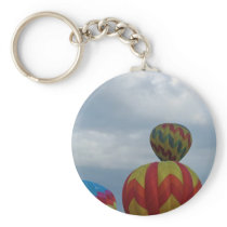 Balloon, cloudy day. key chain