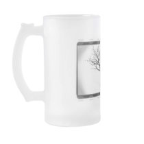 Balloon Clown & Ravens By Creepy Tree - B&W Mug