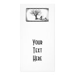 Balloon Clown & Ravens By Creepy Tree - B&W photo cards