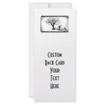 Balloon Clown & Ravens By Creepy Tree - B&W rack cards