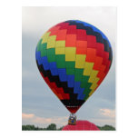 Balloon!   Colourful zigzag! Postcard