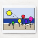 Balloon People at the Beach Mousepads